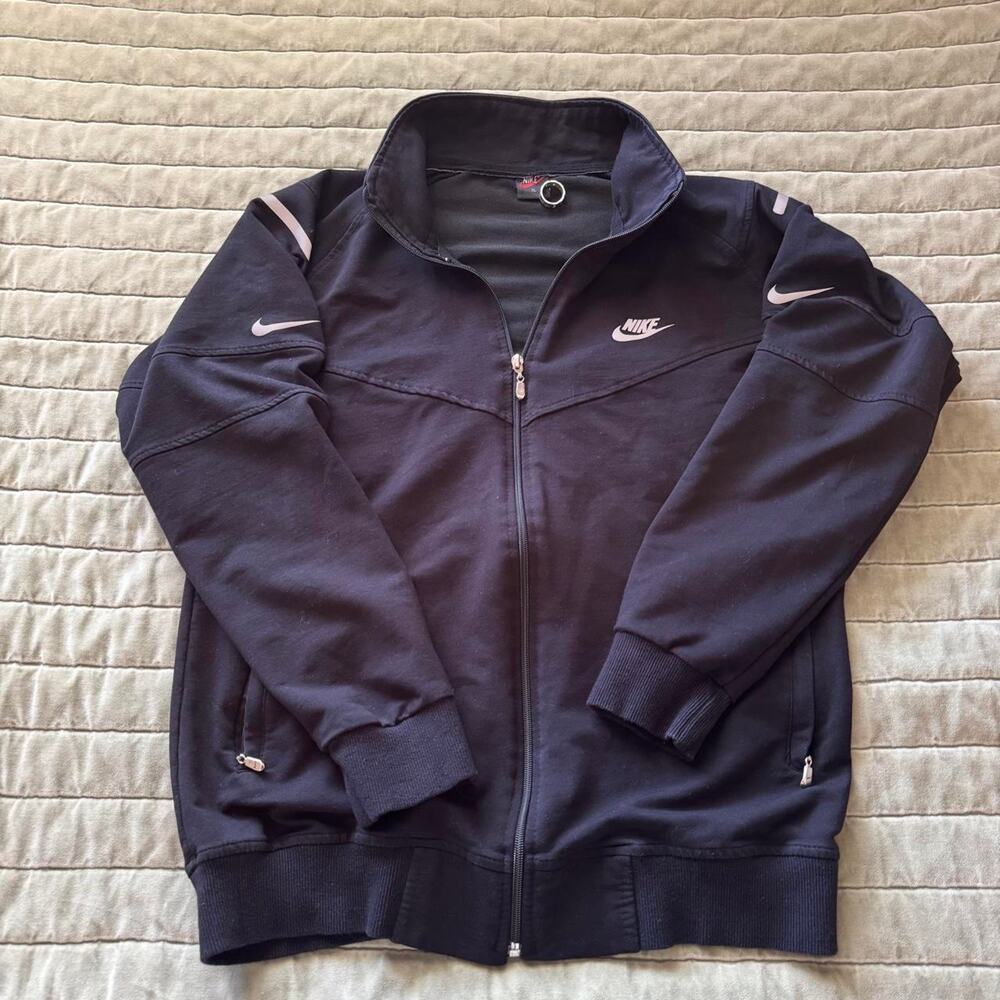 Vintage 90s Y2K Nike Reflective Track Jacket Size XL